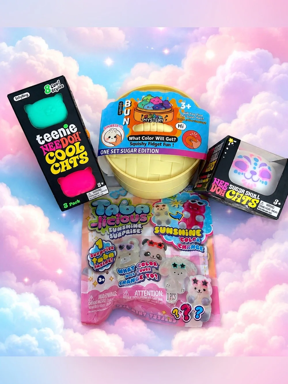 RARE NEEDOHS, DUMPLIN and Taba Squishy Bundle 😻